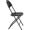 image:imageFlash Furniture 2 Pack HERCULES Series 650 lb Capacity White Plastic Fan Back Folding ChairBlack