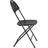 image:imageFlash Furniture 2 Pack HERCULES Series 650 lb Capacity White Plastic Fan Back Folding ChairBlack