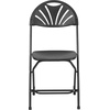 image:imageFlash Furniture 2 Pack HERCULES Series 650 lb Capacity White Plastic Fan Back Folding ChairBlack