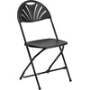 image:imageFlash Furniture 2 Pack HERCULES Series 650 lb Capacity White Plastic Fan Back Folding ChairBlack