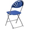 image:imageFlash Furniture 2 Pack HERCULES Series 650 lb Capacity White Plastic Fan Back Folding ChairBlue