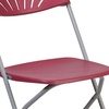 image:imageFlash Furniture 2 Pack HERCULES Series 650 lb Capacity White Plastic Fan Back Folding ChairBurgundy
