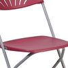 image:imageFlash Furniture 2 Pack HERCULES Series 650 lb Capacity White Plastic Fan Back Folding ChairBurgundy