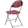 image:imageFlash Furniture 2 Pack HERCULES Series 650 lb Capacity White Plastic Fan Back Folding ChairBurgundy