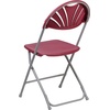 image:imageFlash Furniture 2 Pack HERCULES Series 650 lb Capacity White Plastic Fan Back Folding ChairBurgundy