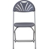 image:imageFlash Furniture 2 Pack HERCULES Series 650 lb Capacity White Plastic Fan Back Folding ChairCharcoal