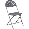 image:imageFlash Furniture 2 Pack HERCULES Series 650 lb Capacity White Plastic Fan Back Folding ChairCharcoal
