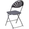 image:imageFlash Furniture 2 Pack HERCULES Series 650 lb Capacity White Plastic Fan Back Folding ChairCharcoal