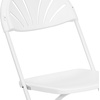 image:imageFlash Furniture 2 Pack HERCULES Series 650 lb Capacity White Plastic Fan Back Folding ChairWhite