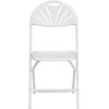 image:imageFlash Furniture 2 Pack HERCULES Series 650 lb Capacity White Plastic Fan Back Folding ChairWhite