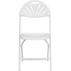 image:imageFlash Furniture 2 Pack HERCULES Series 650 lb Capacity White Plastic Fan Back Folding ChairWhite
