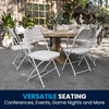 image:imageFlash Furniture 2 Pack HERCULES Series 650 lb Capacity White Plastic Fan Back Folding ChairWhite