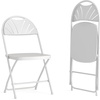 image:imageFlash Furniture 2 Pack HERCULES Series 650 lb Capacity White Plastic Fan Back Folding ChairWhite