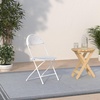image:imageFlash Furniture 2 Pack HERCULES Series 650 lb Capacity White Plastic Fan Back Folding ChairWhite