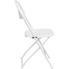 image:imageFlash Furniture 2 Pack HERCULES Series 650 lb Capacity White Plastic Fan Back Folding ChairWhite