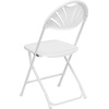 image:imageFlash Furniture 2 Pack HERCULES Series 650 lb Capacity White Plastic Fan Back Folding ChairWhite
