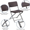 image:imageFlash Furniture 2 Pack HERCULES Series Brown Rattan Plastic Folding Chair with Gray Frame1 Pack