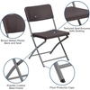 image:imageFlash Furniture 2 Pack HERCULES Series Brown Rattan Plastic Folding Chair with Gray FrameSet of 6