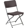 image:imageFlash Furniture 2 Pack HERCULES Series Brown Rattan Plastic Folding Chair with Gray FrameSet of 6