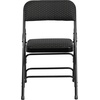 image:imageFlash Furniture 2 Pack HERCULES Series Curved Triple Braced amp Double Hinged Brown Patterned Fabric Metal Folding ChairBlack Patterned