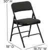 image:imageFlash Furniture 2 Pack HERCULES Series Curved Triple Braced amp Double Hinged Brown Patterned Fabric Metal Folding ChairBlack Patterned