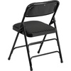 image:imageFlash Furniture 2 Pack HERCULES Series Curved Triple Braced amp Double Hinged Brown Patterned Fabric Metal Folding ChairBlack Patterned
