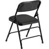 image:imageFlash Furniture 2 Pack HERCULES Series Curved Triple Braced amp Double Hinged Brown Patterned Fabric Metal Folding ChairBlack Patterned