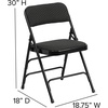 image:imageFlash Furniture 2 Pack HERCULES Series Curved Triple Braced amp Double Hinged Brown Patterned Fabric Metal Folding ChairBlack Patterned