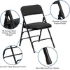 image:imageFlash Furniture 2 Pack HERCULES Series Curved Triple Braced amp Double Hinged Brown Patterned Fabric Metal Folding ChairBlack Patterned