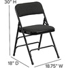 image:imageFlash Furniture 2 Pack HERCULES Series Curved Triple Braced amp Double Hinged Brown Patterned Fabric Metal Folding ChairBlack Patterned