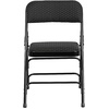 image:imageFlash Furniture 2 Pack HERCULES Series Curved Triple Braced amp Double Hinged Brown Patterned Fabric Metal Folding ChairBlack Patterned