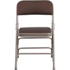 image:imageFlash Furniture 2 Pack HERCULES Series Curved Triple Braced amp Double Hinged Brown Patterned Fabric Metal Folding ChairBrown Patterned