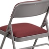 image:imageFlash Furniture 2 Pack HERCULES Series Curved Triple Braced amp Double Hinged Brown Patterned Fabric Metal Folding ChairBurgundy Patterned