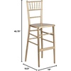 image:imageFlash Furniture 2 Pack HERCULES Series Gold Wood Chiavari BarstoolSet of 2