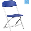 image:imageFlash Furniture 2 Pack Kids Black Plastic Folding ChairBlue