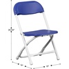 image:imageFlash Furniture 2 Pack Kids Black Plastic Folding ChairBlue