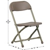 image:imageFlash Furniture 2 Pack Kids Black Plastic Folding ChairBrown