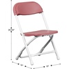 image:imageFlash Furniture 2 Pack Kids Black Plastic Folding ChairBurgundy