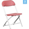 image:imageFlash Furniture 2 Pack Kids Black Plastic Folding ChairBurgundy