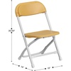 image:imageFlash Furniture 2 Pack Kids Black Plastic Folding ChairYellow