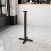 image:imageFlash Furniture 22 x 22 Restaurant Table XBase with 3 Dia Bar Height Column