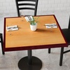 image:imageFlash Furniture 36 Square 2Tone HighGloss Cherry  Mahogany Resin Table Top with 2 Thick DropLipCherryMahogany