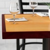 image:imageFlash Furniture 36 Square 2Tone HighGloss Cherry  Mahogany Resin Table Top with 2 Thick DropLipCherryMahogany