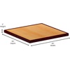 image:imageFlash Furniture 36 Square 2Tone HighGloss Cherry  Mahogany Resin Table Top with 2 Thick DropLipCherryMahogany