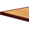 image:imageFlash Furniture 36 Square 2Tone HighGloss Cherry  Mahogany Resin Table Top with 2 Thick DropLipCherryMahogany