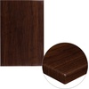 image:imageFlash Furniture 36 Square 2Tone HighGloss Cherry  Mahogany Resin Table Top with 2 Thick DropLipWalnut