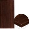 image:imageFlash Furniture 36 Square 2Tone HighGloss Cherry  Mahogany Resin Table Top with 2 Thick DropLipWalnut