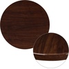 image:imageFlash Furniture 36 Square 2Tone HighGloss Cherry  Mahogany Resin Table Top with 2 Thick DropLipWalnut