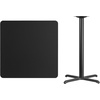 image:imageFlash Furniture 36 Square Black Laminate Table Top with 30 x 30 Bar Height Table BaseBlack