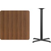 image:imageFlash Furniture 36 Square Black Laminate Table Top with 30 x 30 Bar Height Table BaseWalnut